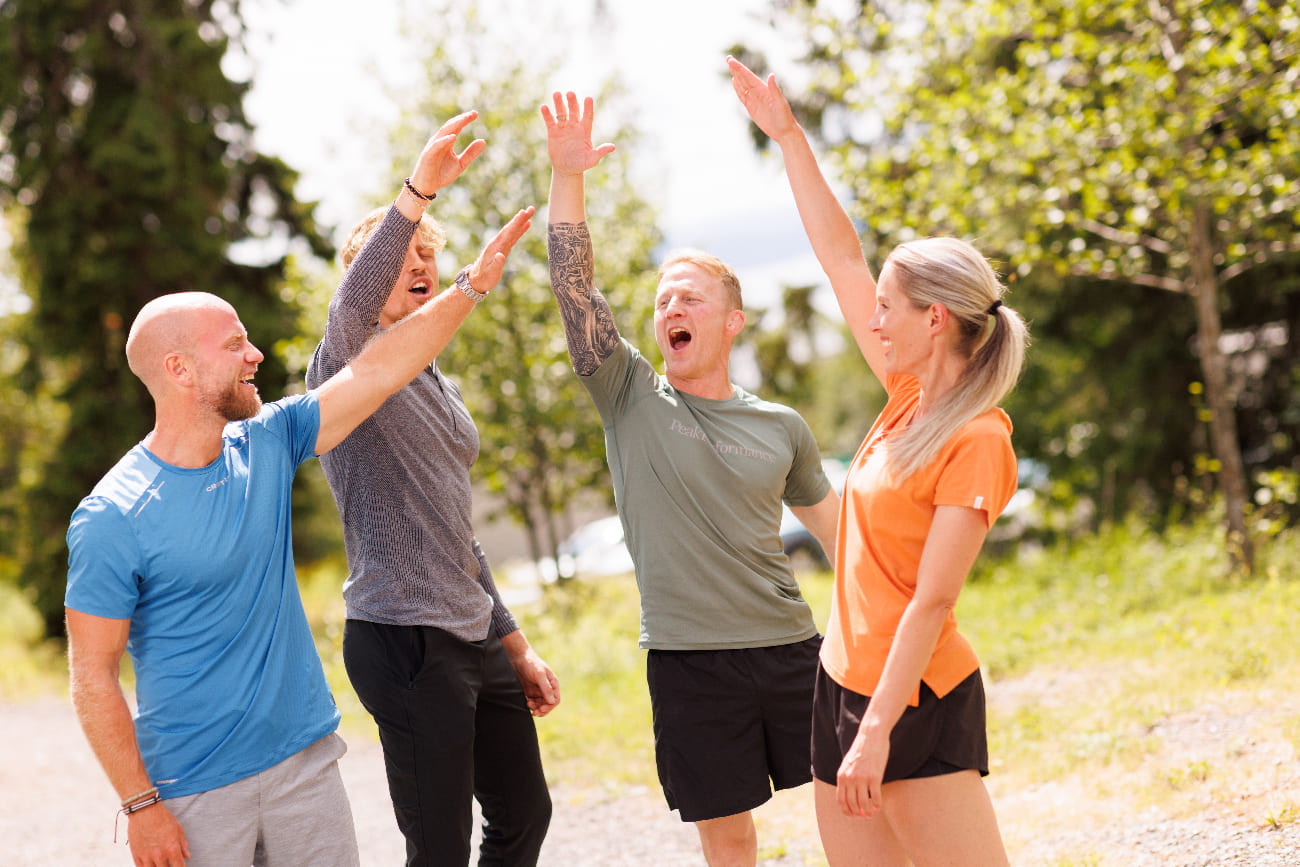 An inspiring fitness scene