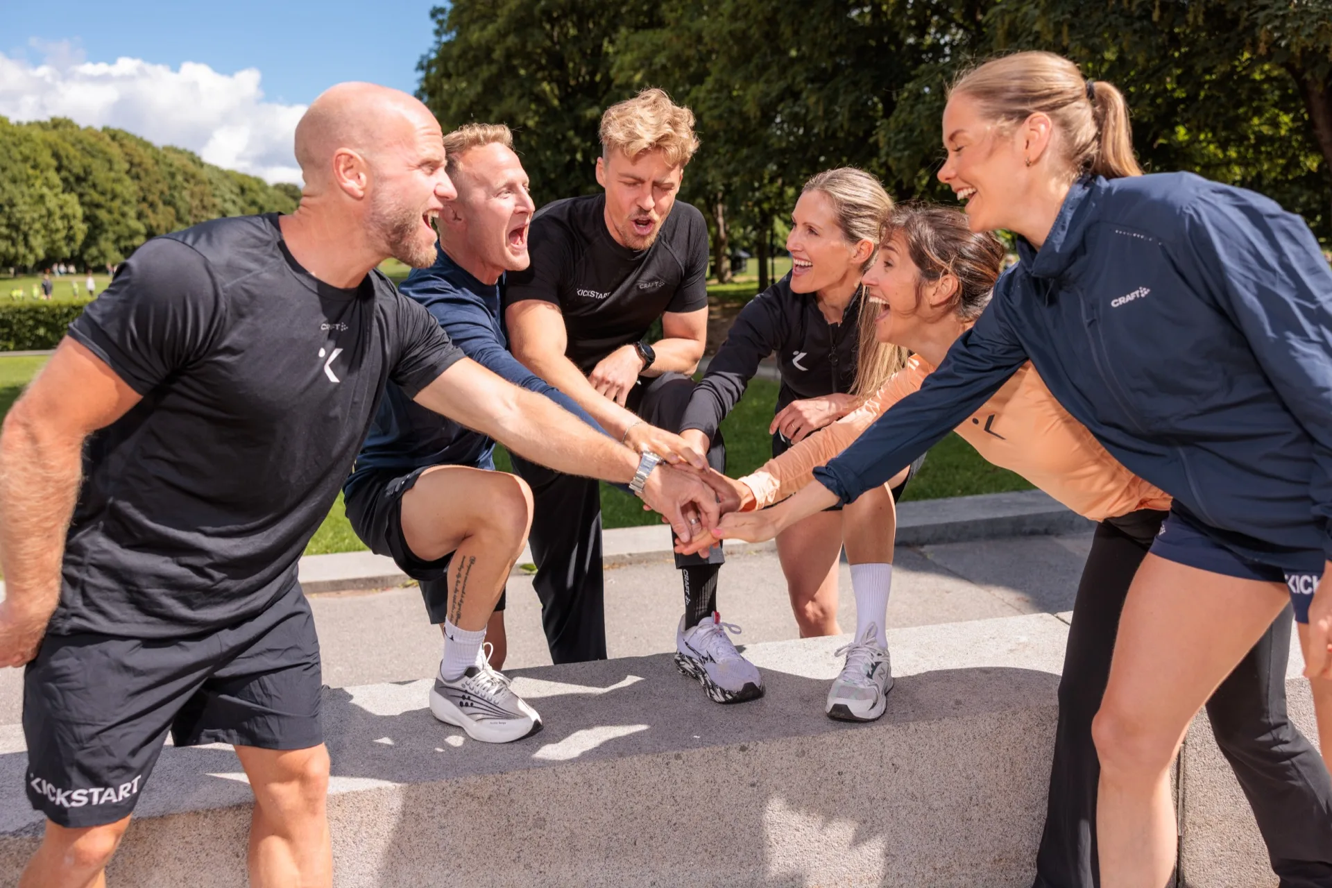Kickstart-deltakere på løpetur