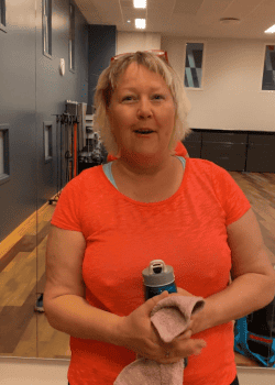 An inspiring fitness scene